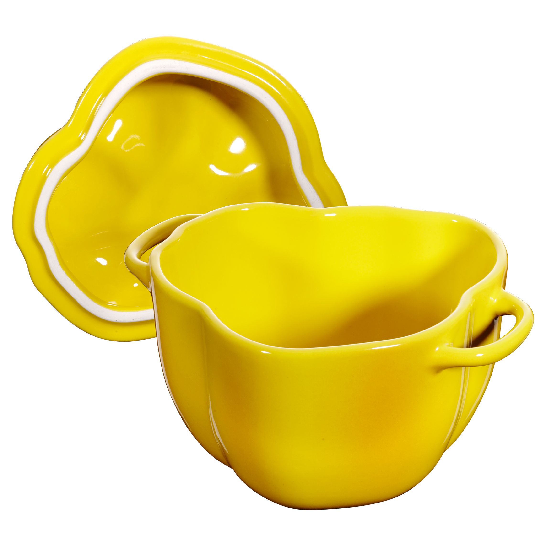 Cocotte 11 cm, Gelb, Keramik
