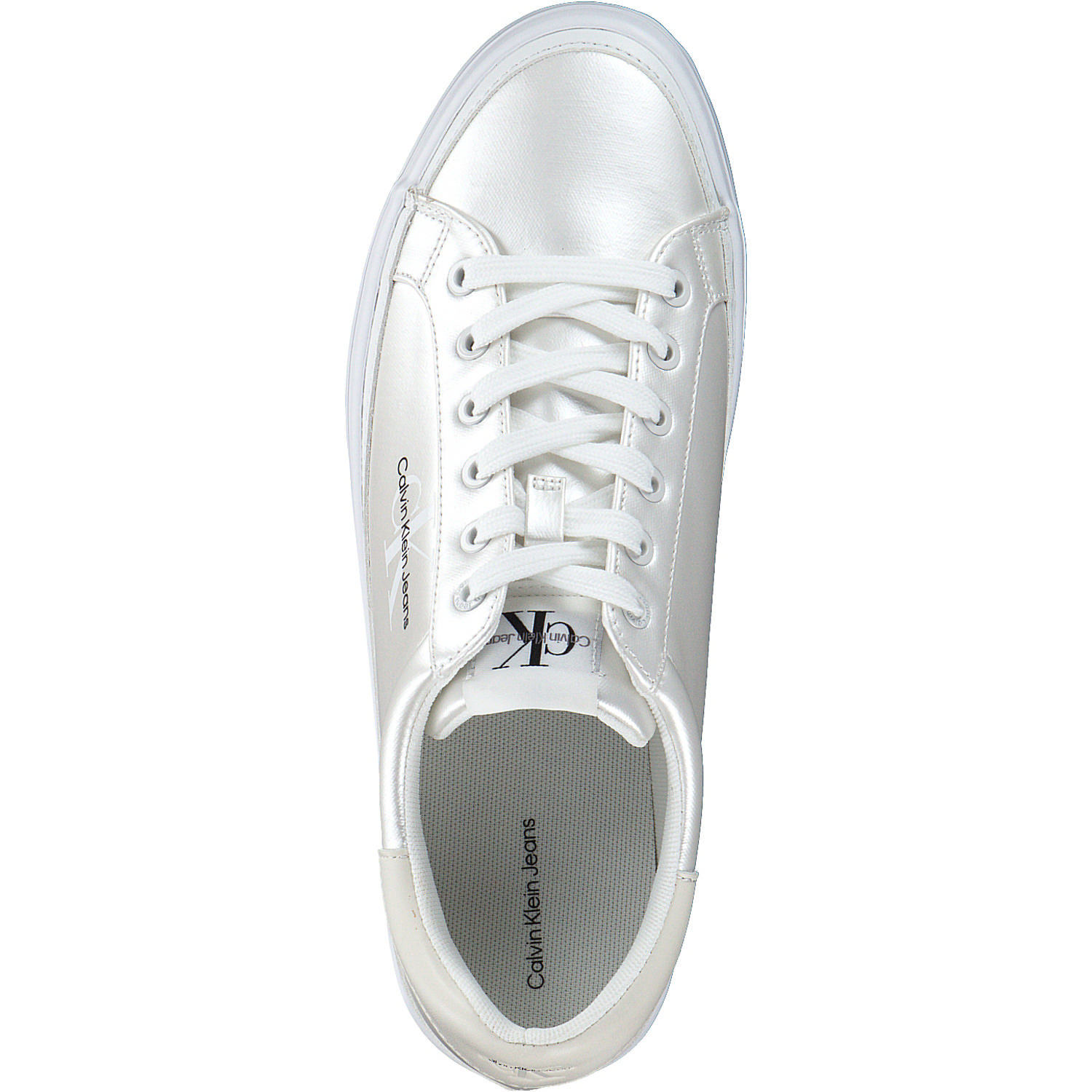 Calvin Klein YW0YW01037, Schnürschuhe, Damen, Pearlized Bright white