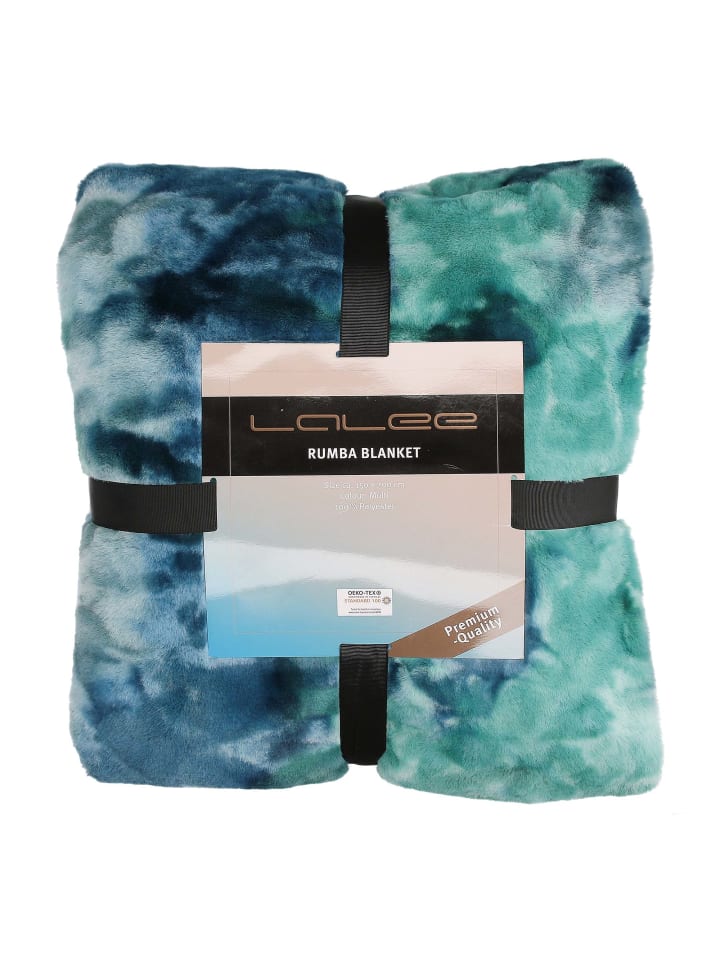 GMD Living Batik Wohndecke RUMBA in der Farbe Multi (blaugrün)  günstig kaufen
