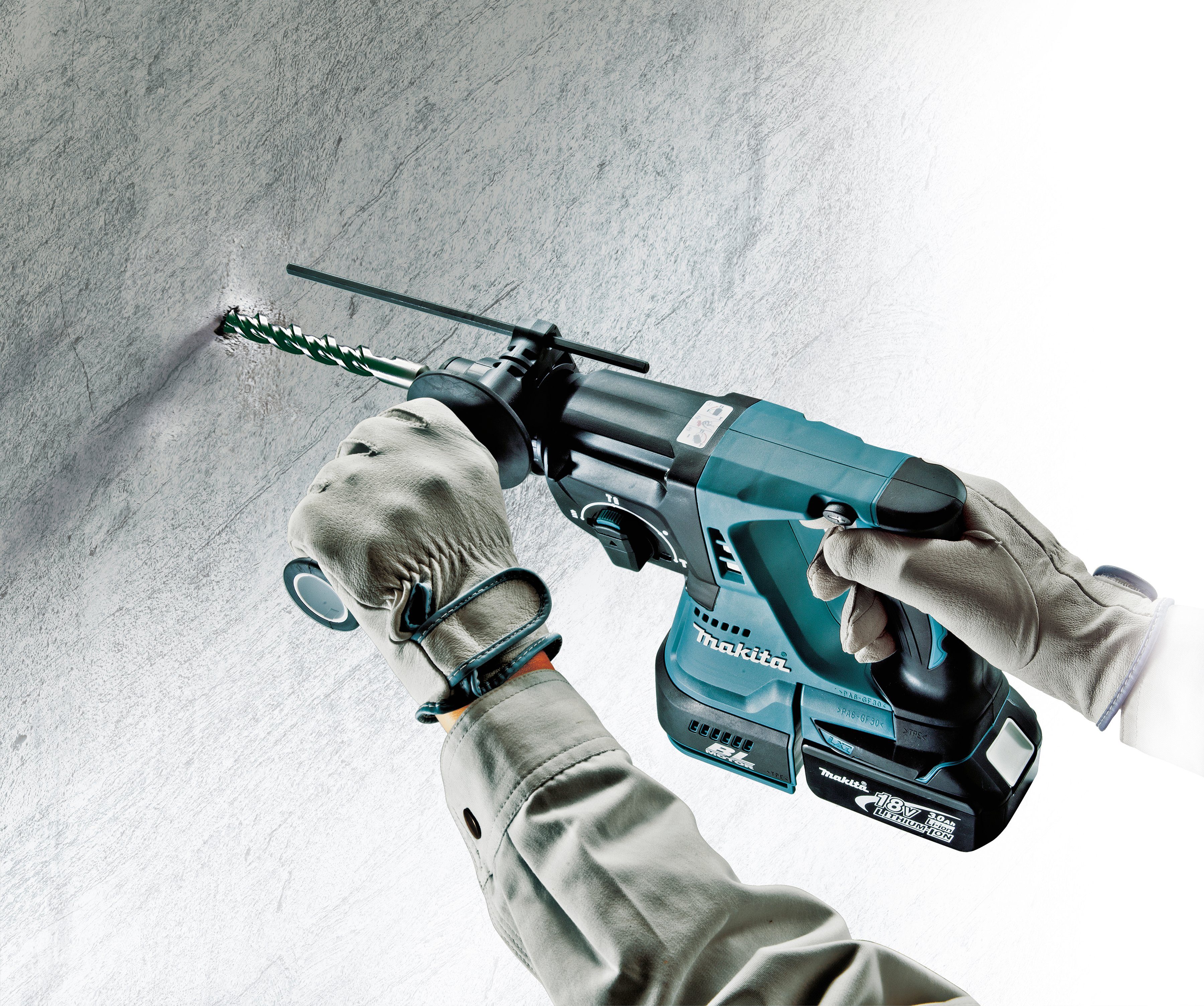 Makita Akku-Kombibohrhammer DHR243Z, max. 950 U/min, SDS+, ohne Akku und Ladegerät