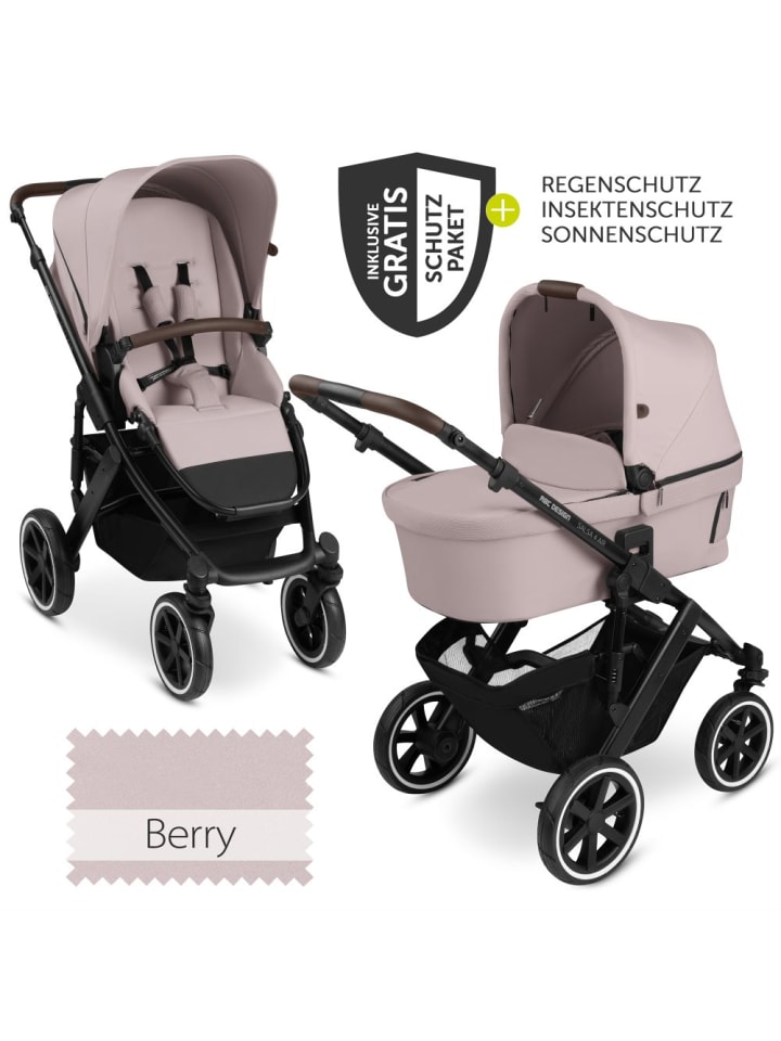 ABC-Design Kombi-Kinderwagen Salsa 4 Air - inkl. Babywanne & in rosa,schwarz günstig kaufen onesize