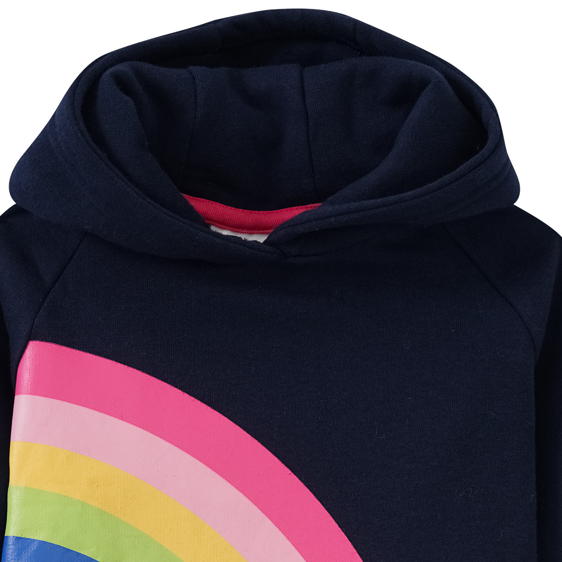 Mädchen Hoodie mit Regenbogen-Print