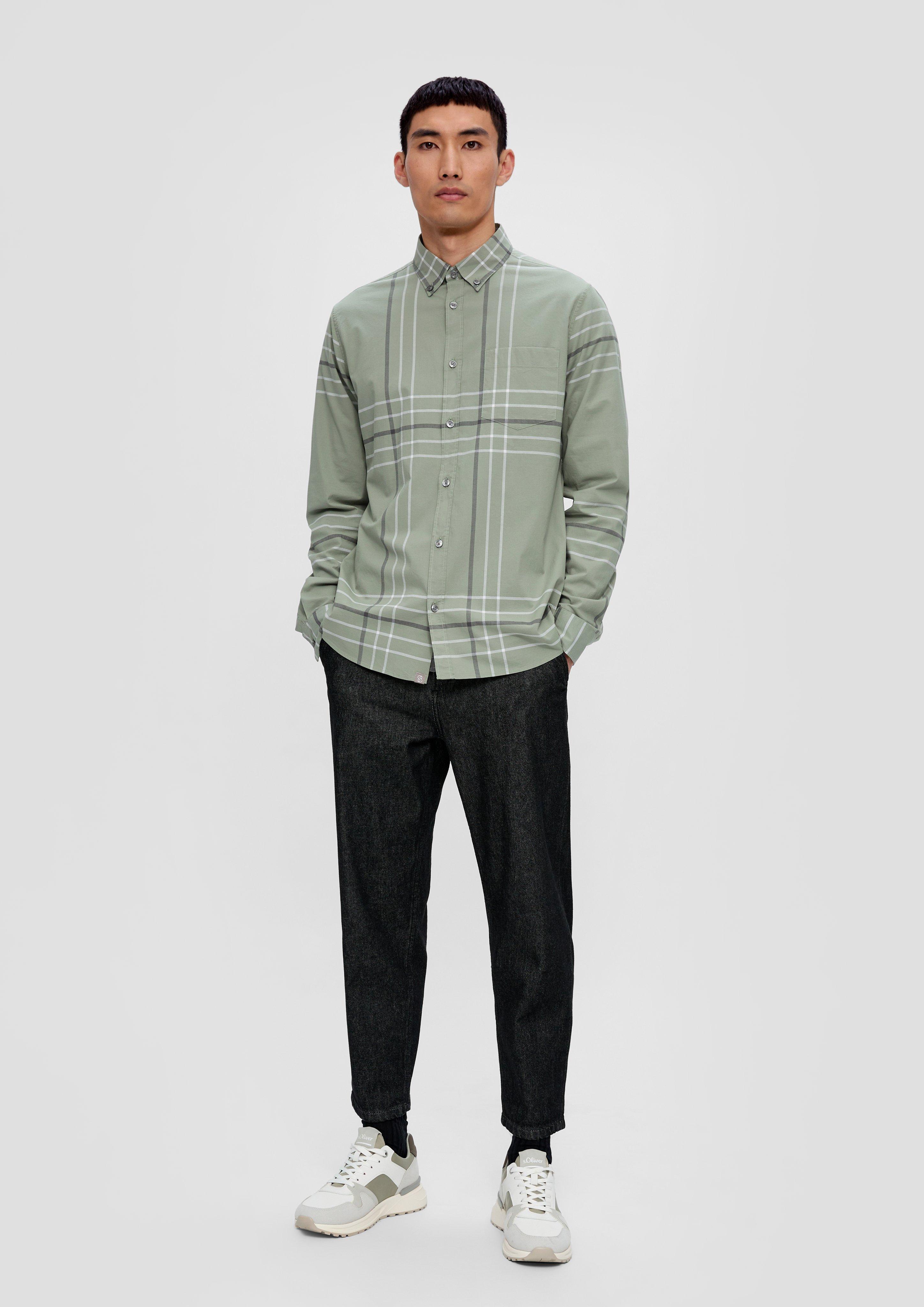 Slim: Karohemd aus Baumwollstretch  2133495-72N2