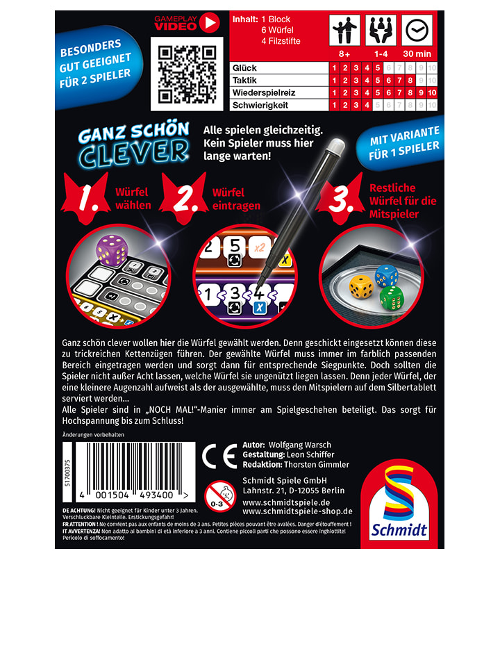 Schmidt Spiele Würfelspiel  