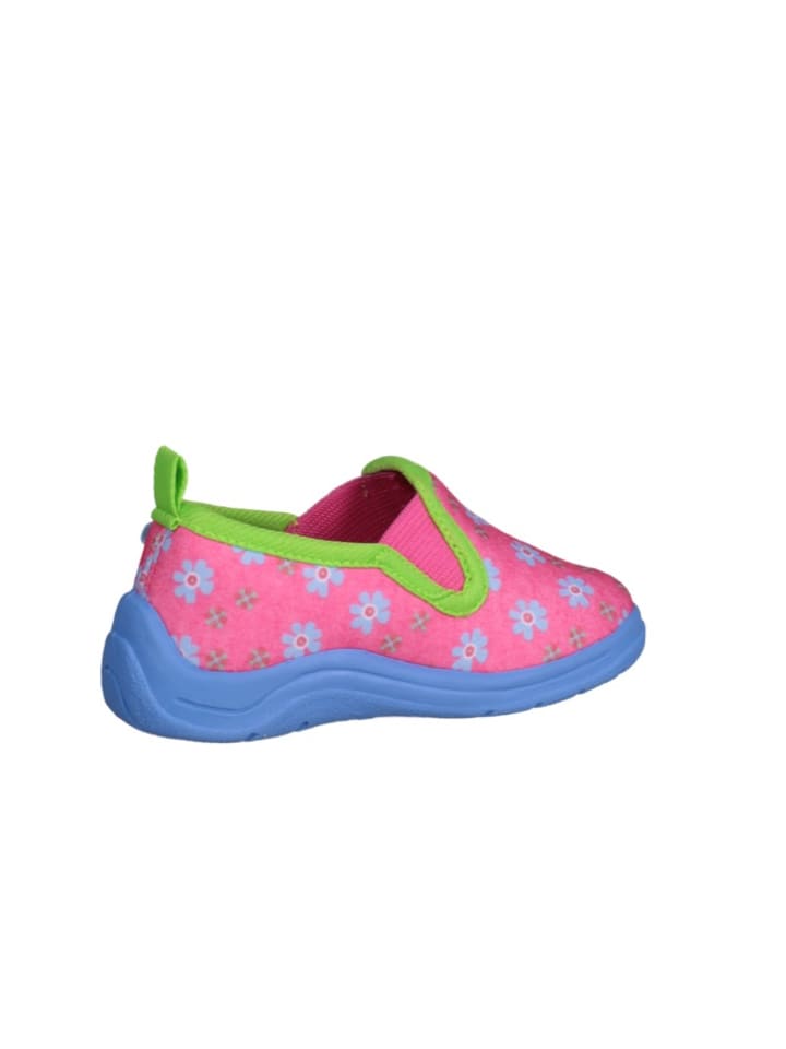 Playshoes Hausschuh Blumen in Pink günstig kaufen