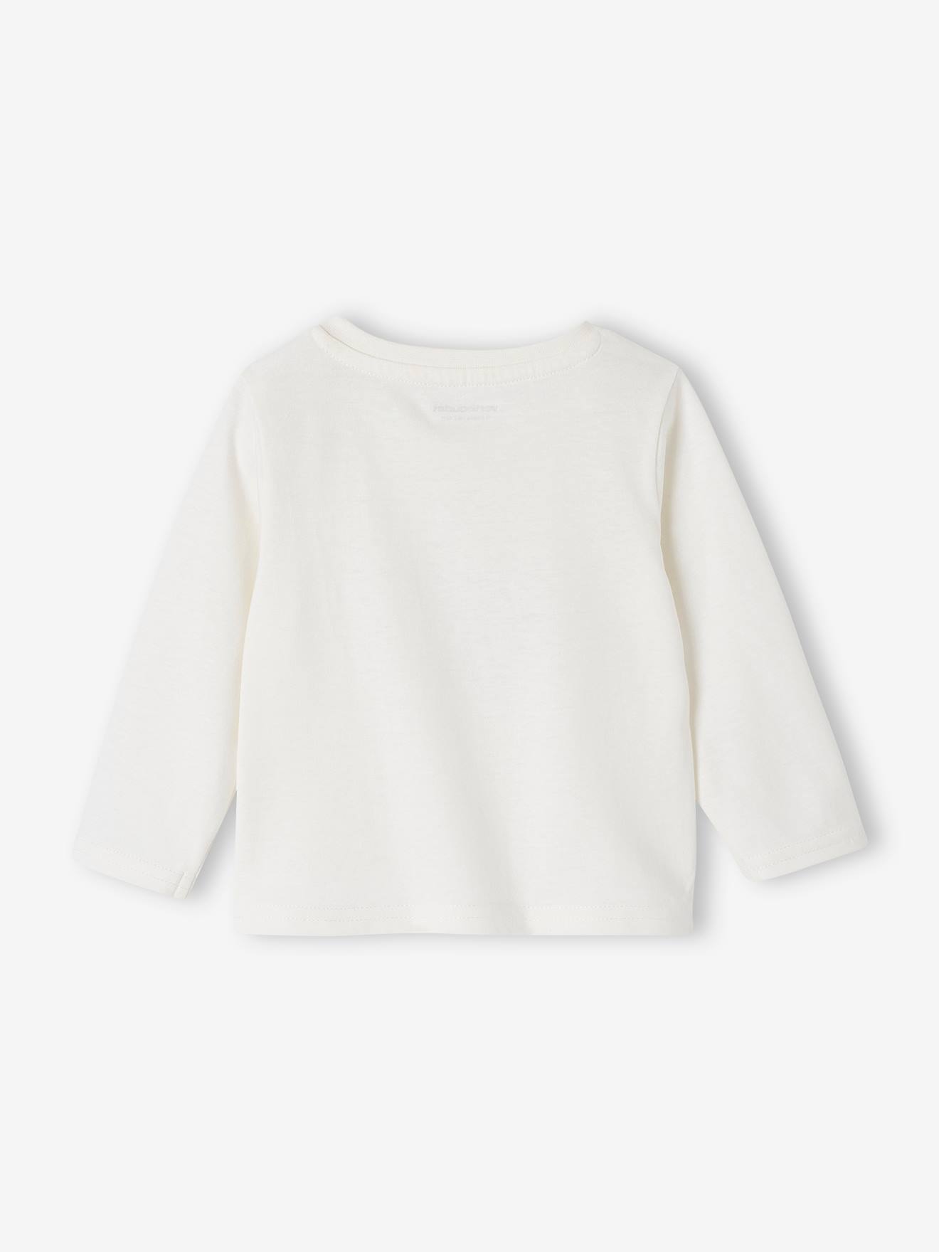 Lot de 2 tee-shirts Basics bébé manches longues écru