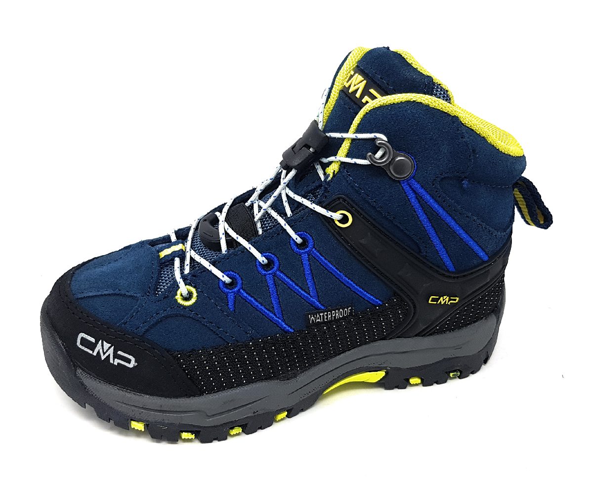 CMP Ki. Trekking Rig. Waterpr 3Q12944 Blau 08NE Blau/ Gelb