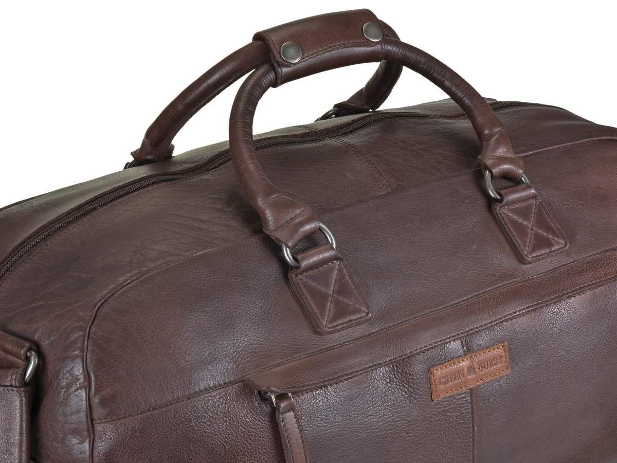 Greenburry Reisetasche Vintage Washed, Sporttasche, Herren Weekender 51cm, knautschig weiches Leder