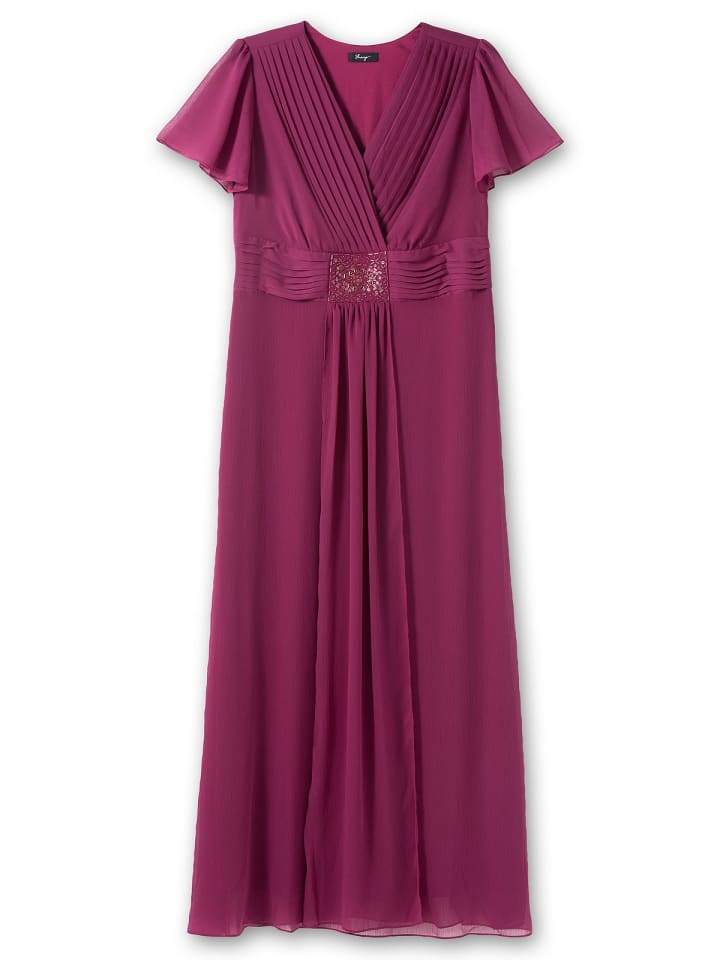 sheego Abendkleid in beere günstig kaufen