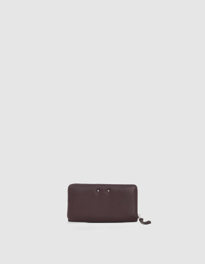 Portefeuille 1440 Compagnon grenat cuir Femme