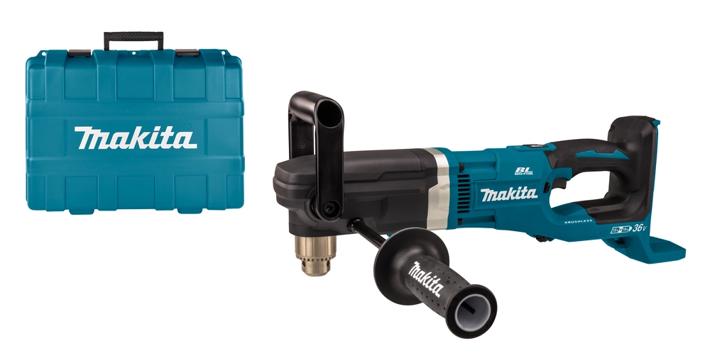 Mașină de găurit cu unghi drept Makita DDA460ZK 2 x 18V fără baterii și încărcător