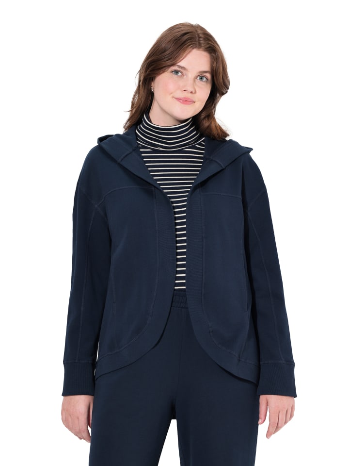 Ulla Popken Sweatjacke in marine günstig kaufen