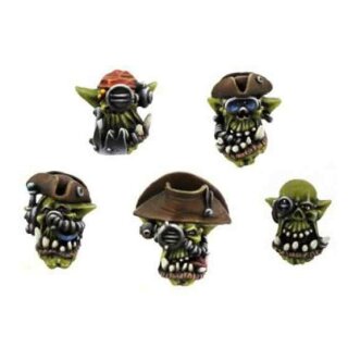 Orc Cyber Pirate Heads (10)
