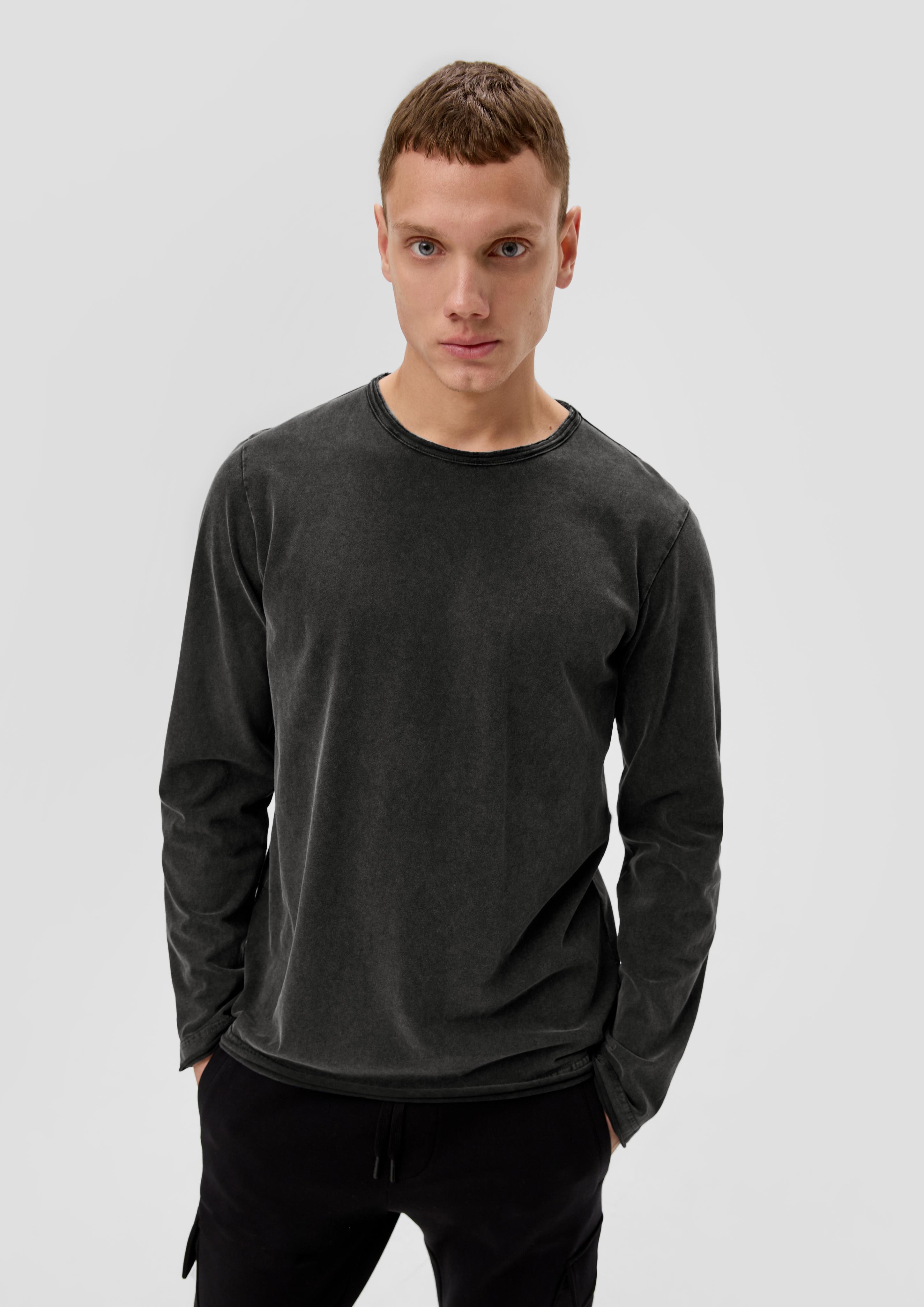 Longsleeve mit Garment Dye  2138601-9897