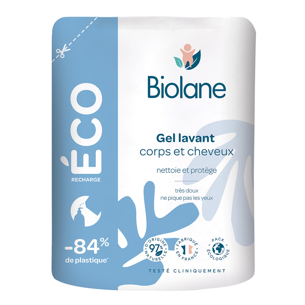 biolane Eco-recharge Gel corps et cheveux 500 ml Gel