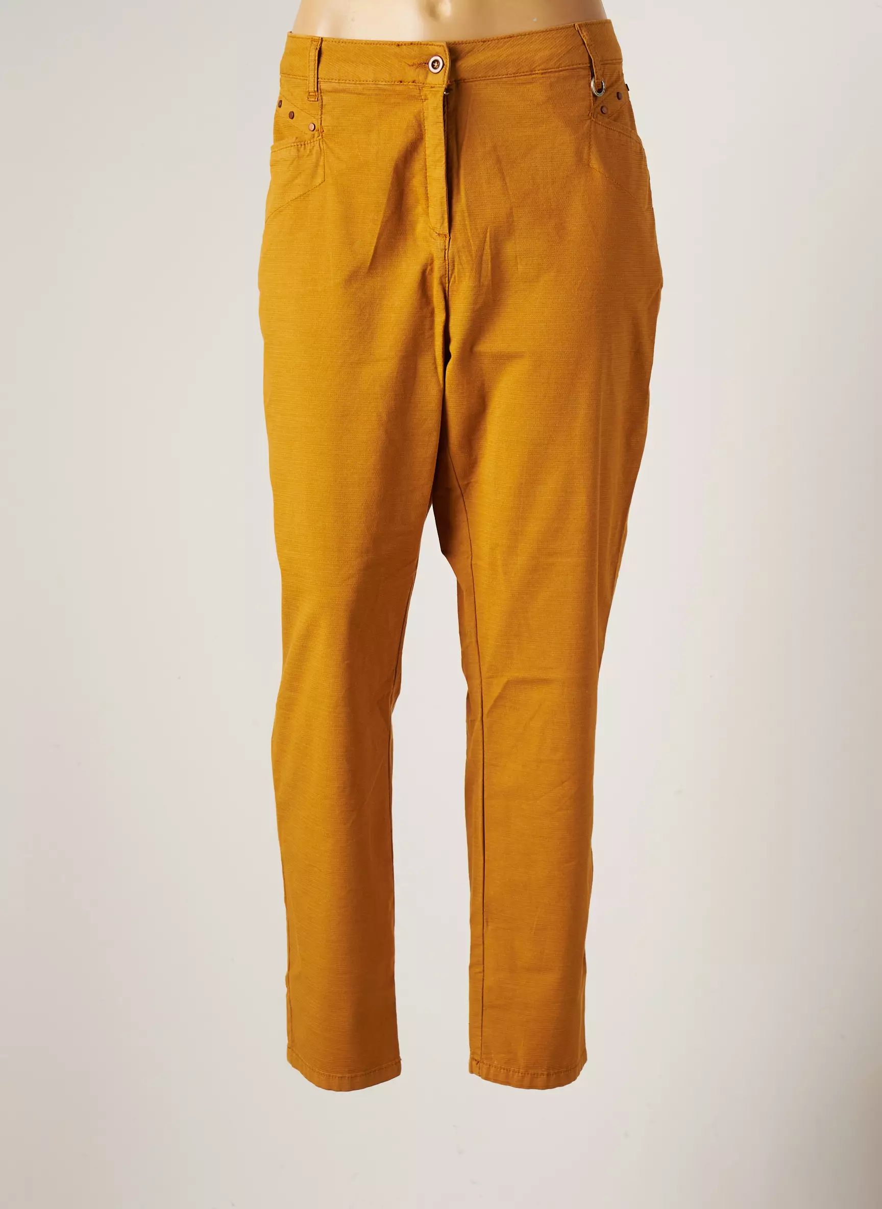 Mado Et Les Autres Pantalons Droits Femme couleur jaune