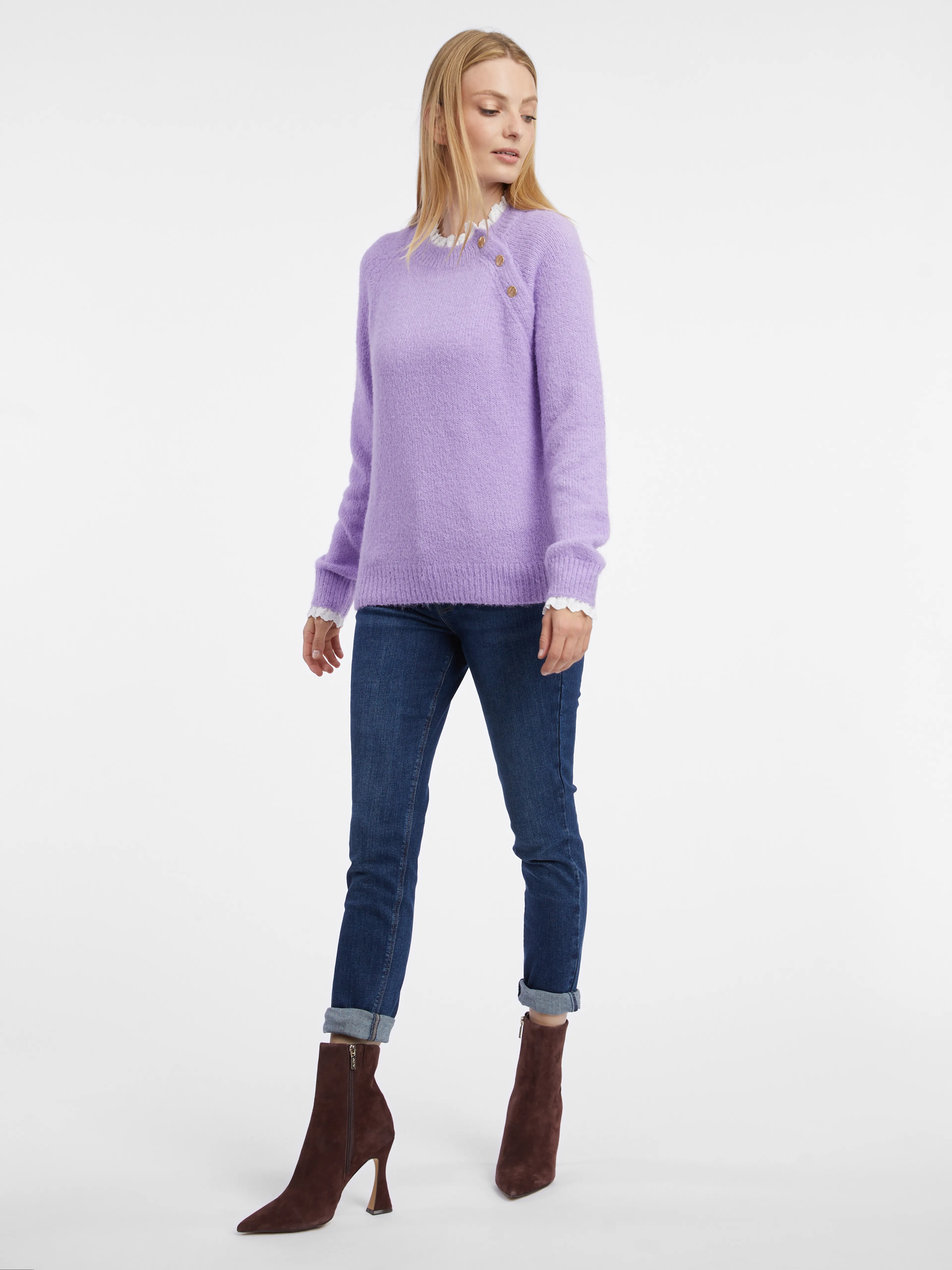 Hellvioletter Damen-Pullover ORSAY