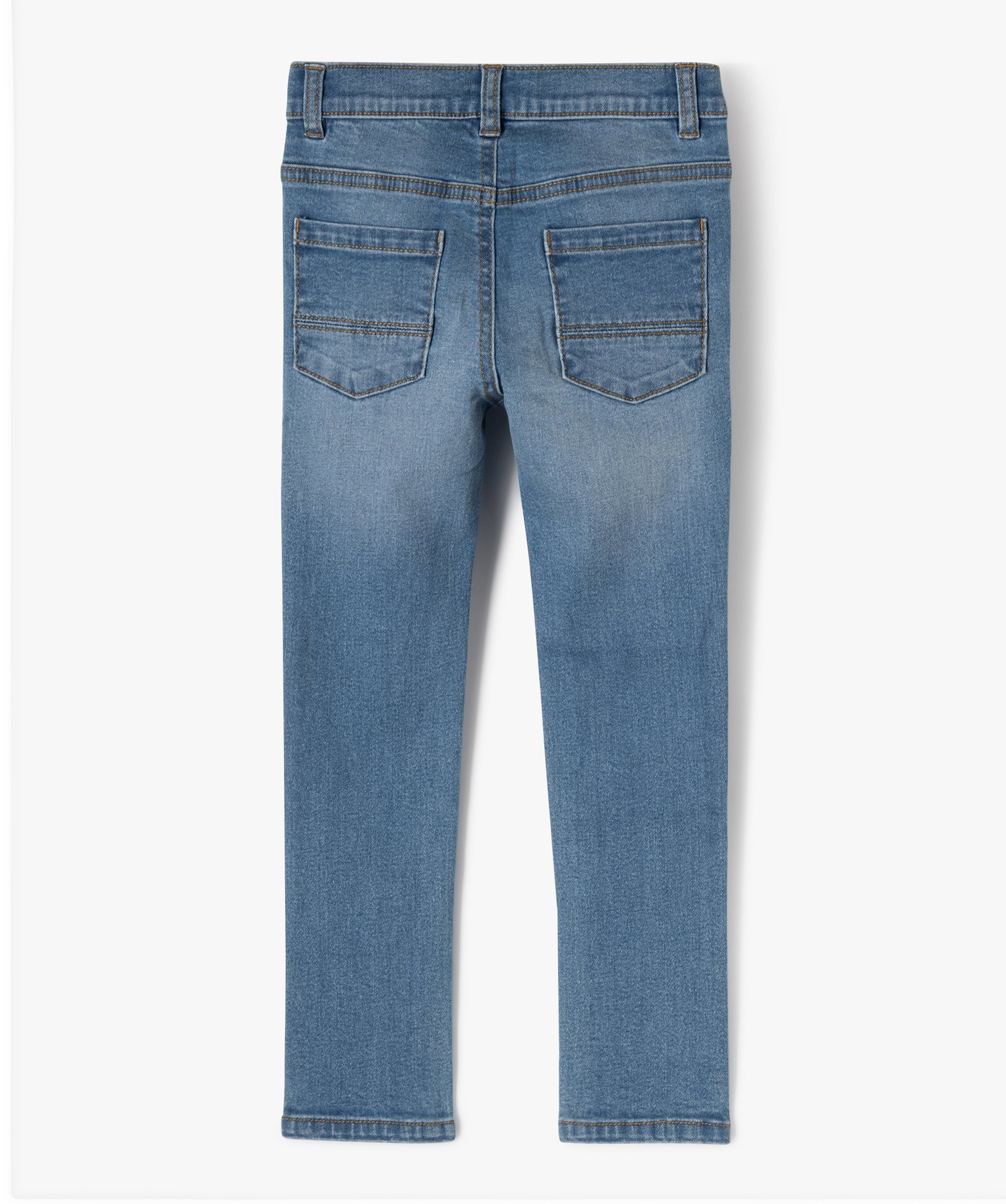 Jean coupe skinny extensible 5 poches Garçon stone | GEMO