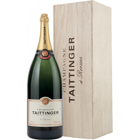CHAMPAGNE TAITTINGER - PRESTIGE - BALTHAZAR - CAISSE BOIS