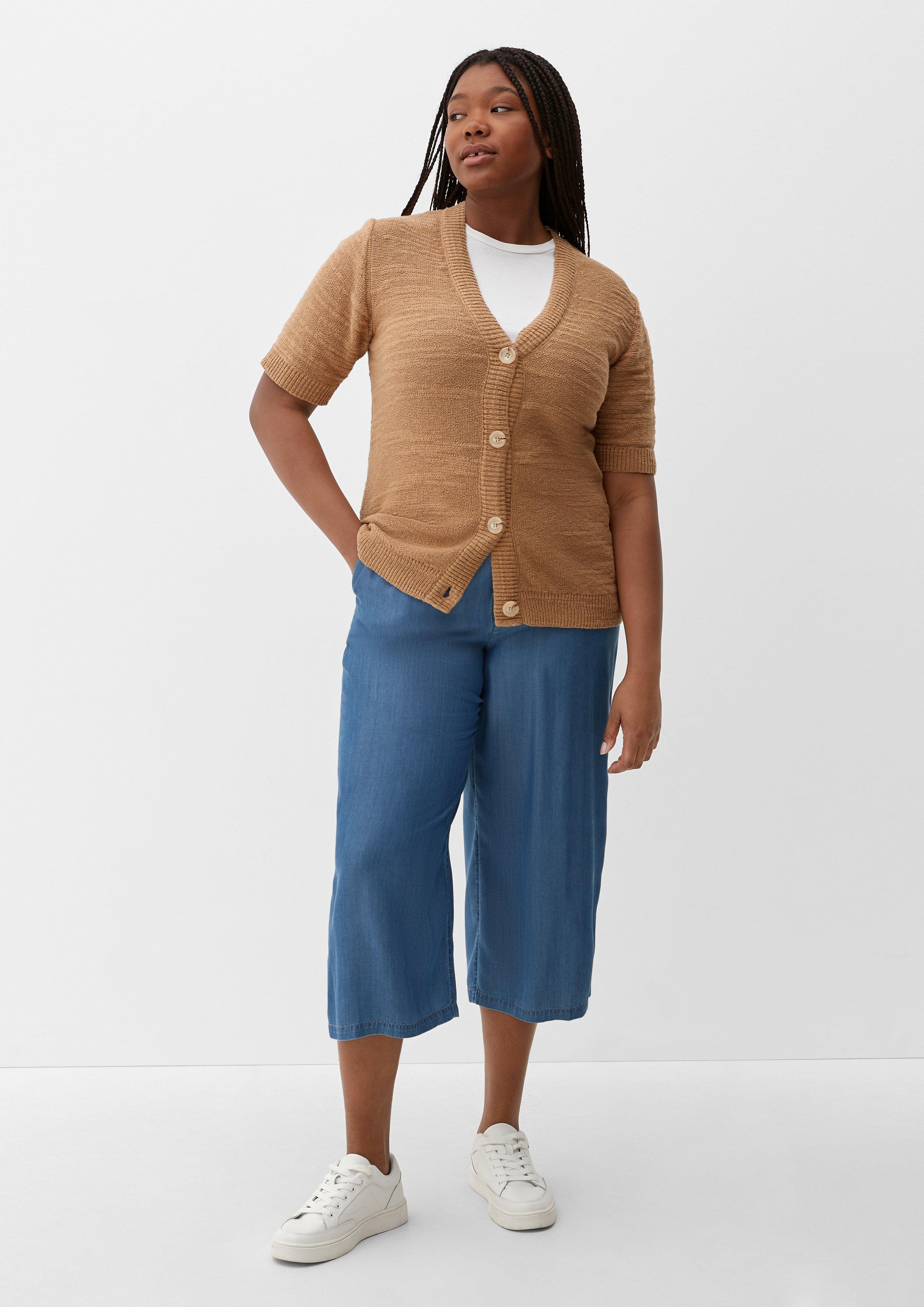 Strickjacke mit halben Ärmeln  2133208-8232
