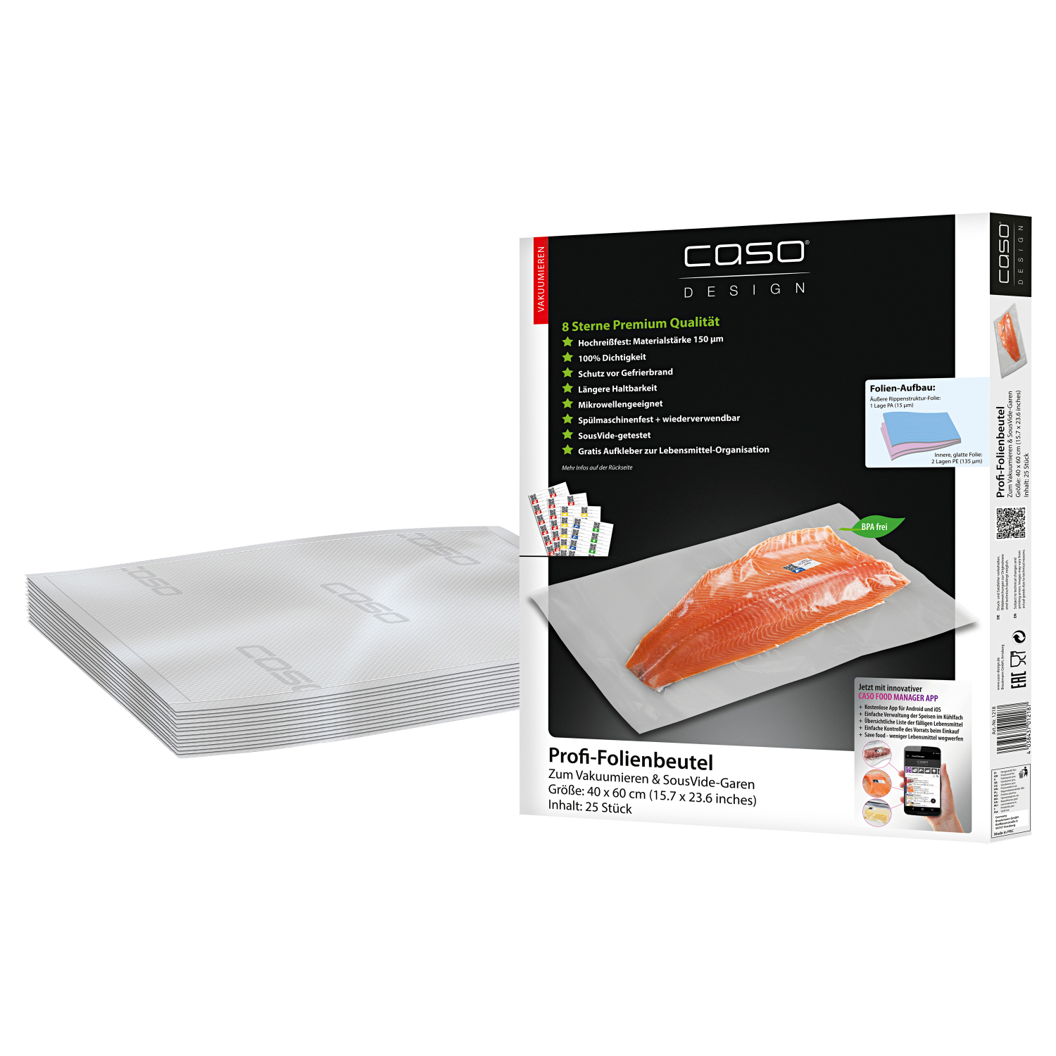 Caso Design Profi - Folienbeutel (40 x 60 cm)