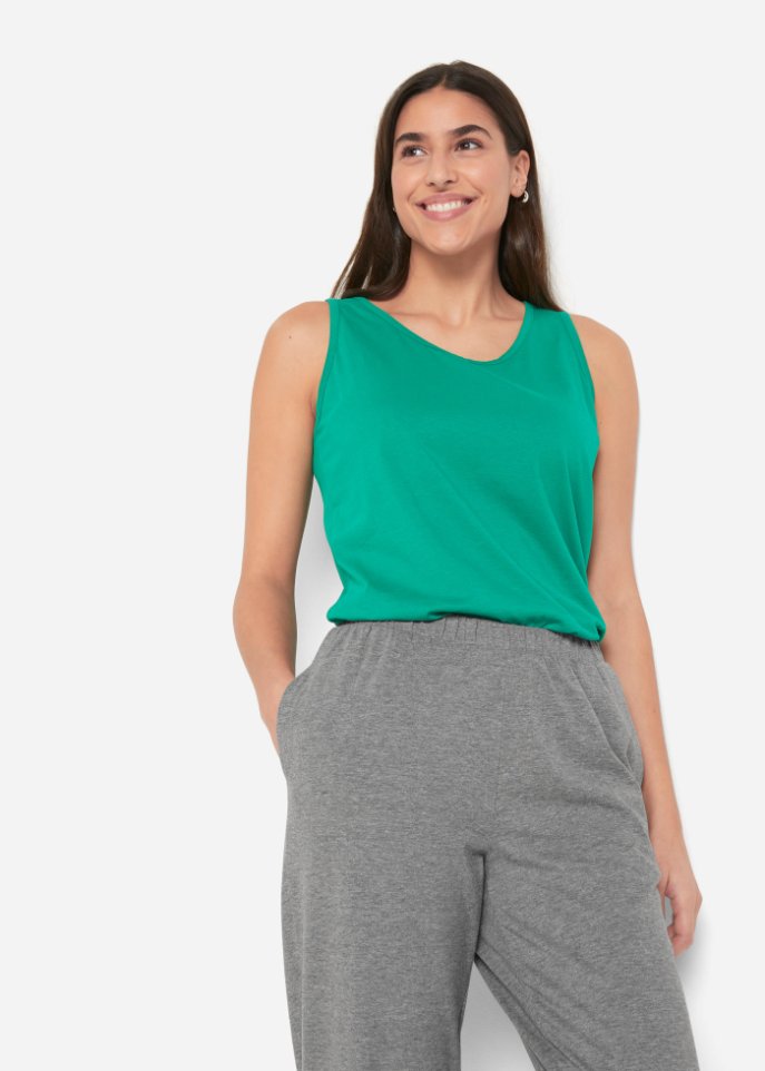 Leichte Schlupfhose mit High-Waist-Bequembund, 2er-Pack
