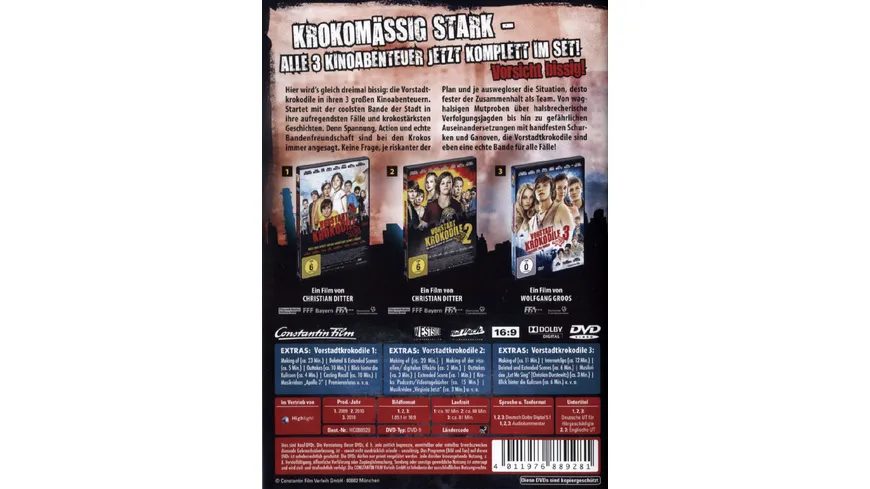 Vorstadtkrokodile - Teil 1-3  [3 DVDs]