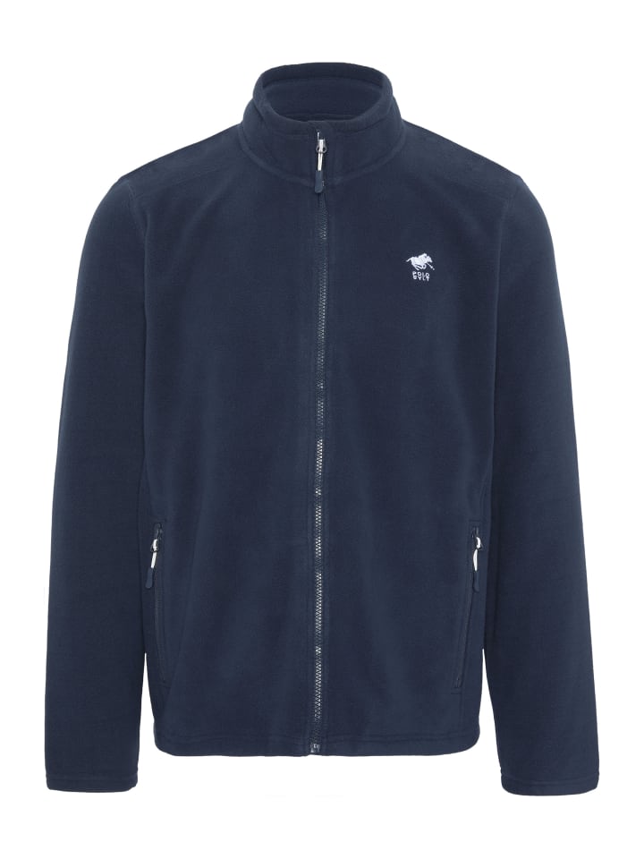 Polo Sylt Fleece-Jacke in Blau günstig kaufen