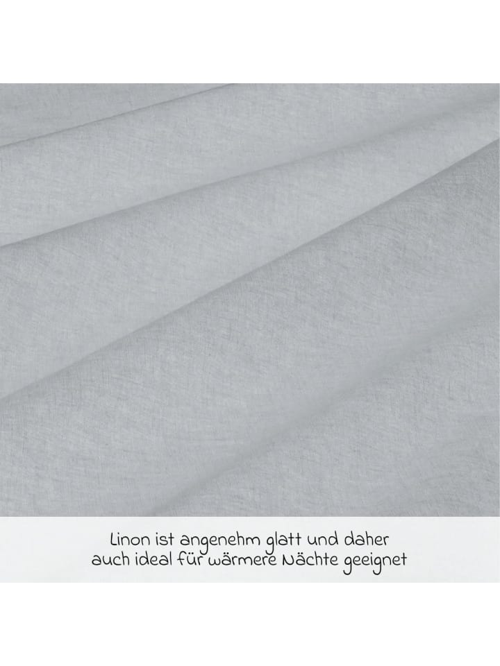 Makian Bettwäsche 80 x 80 cm - Uni - Grau in grau günstig kaufen onesize