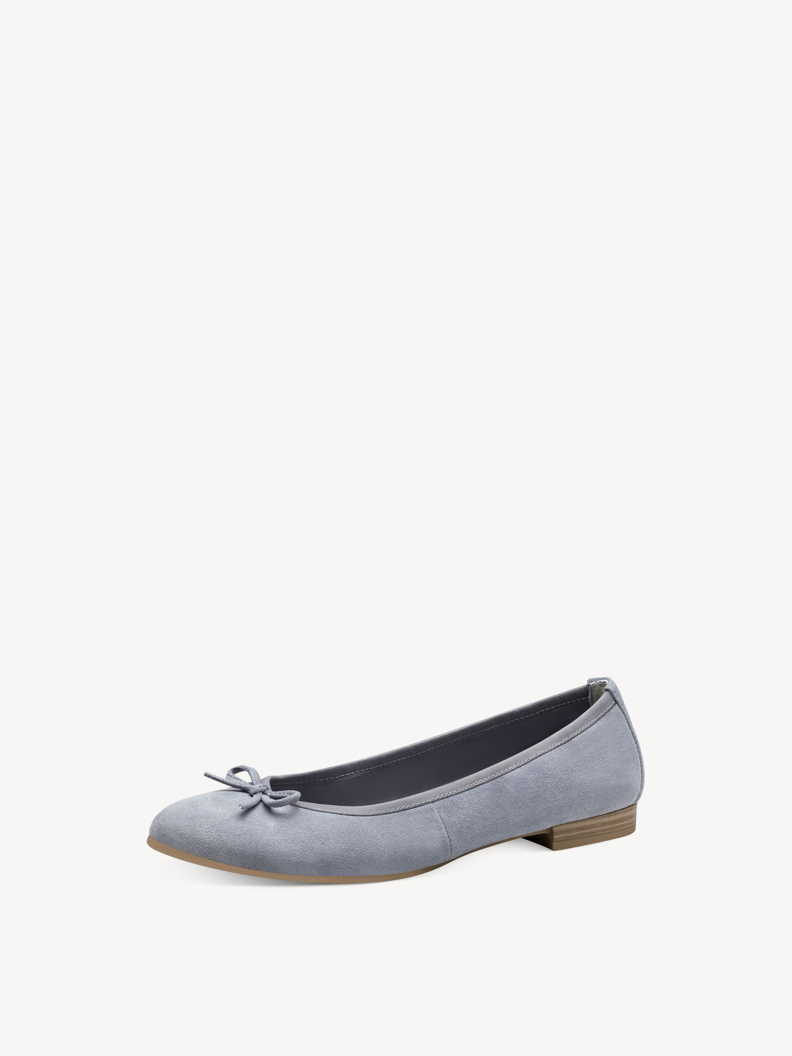 Ballerine en cuir - bleu