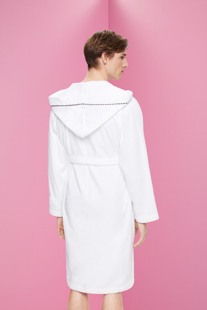 Velours-Bademantel, 100% Baumwolle