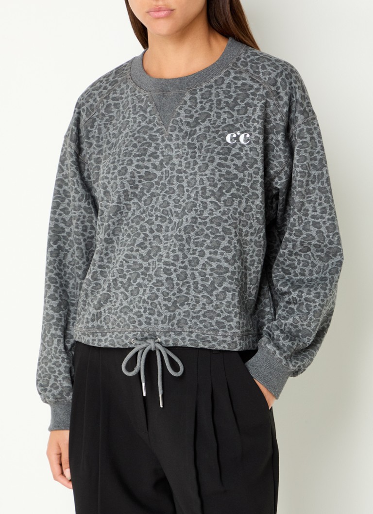Maglione con stampa leopardata Leo Co'Couture