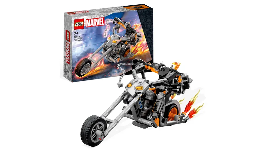LEGO Marvel 76245 Ghost Rider mit Mech & Bike, Superhelden Set