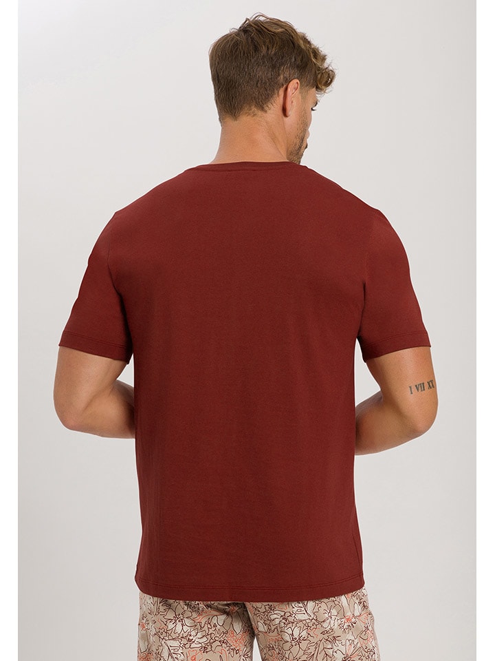 Hanro Pyjama-Oberteil in Rot günstig kaufen