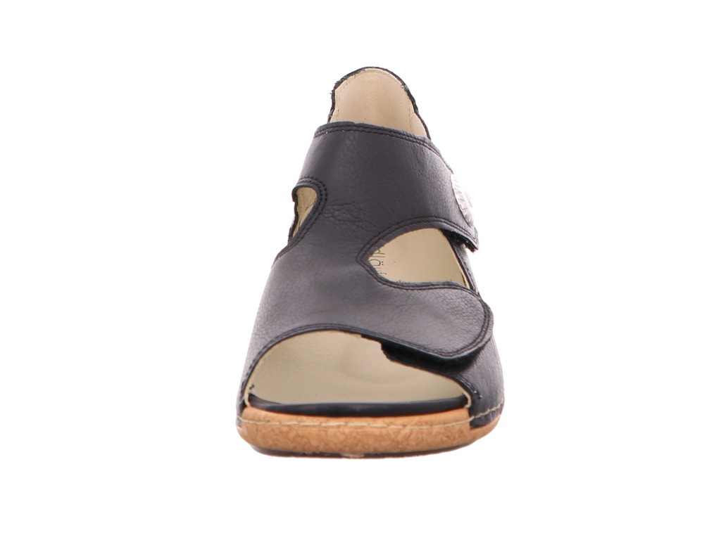 WALDLÄUFER Komfort Sandalen schwarz 342021