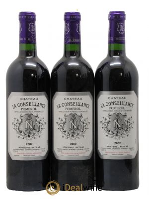 Château la Conseillante  2002 - Lot de 3 Bouteilles