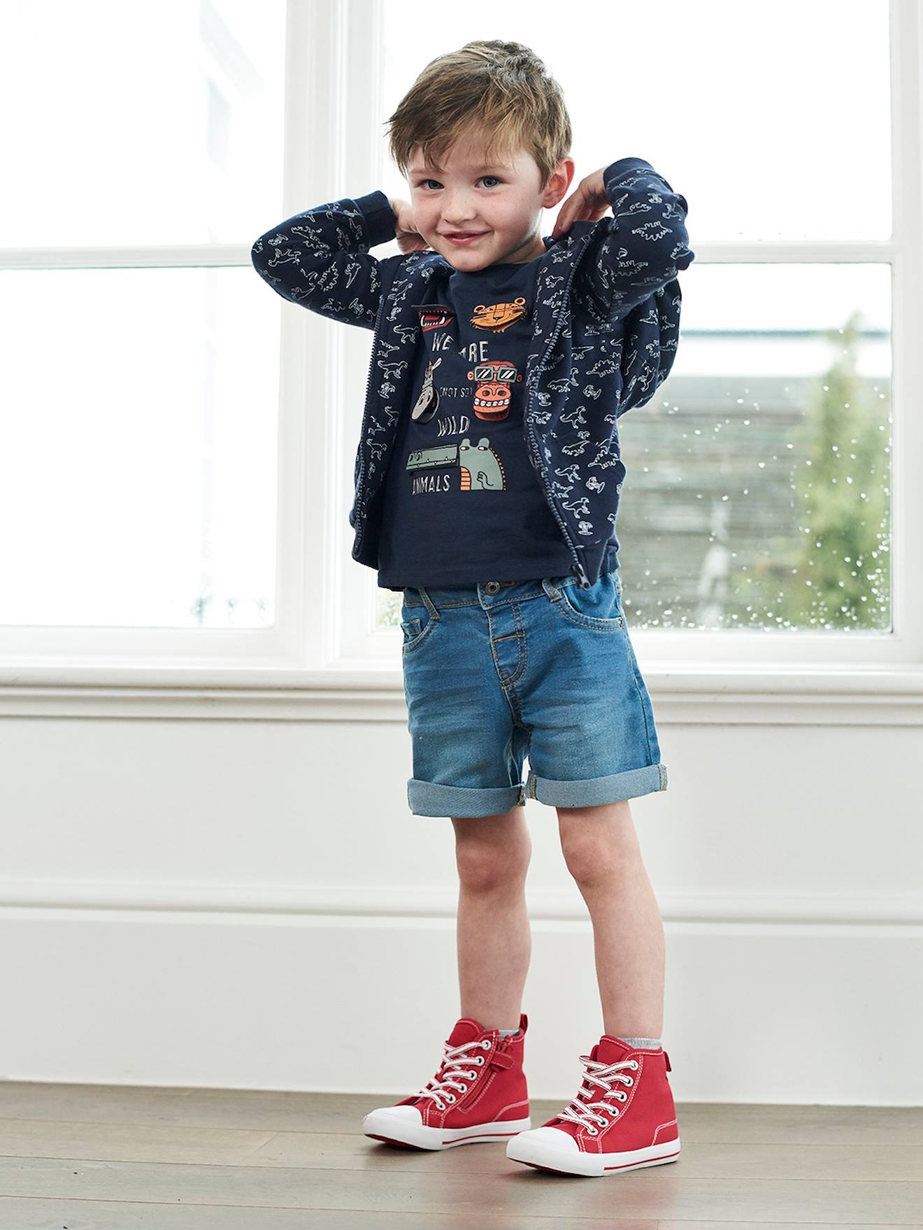 Bermuda en jean Basics garçon denim brut