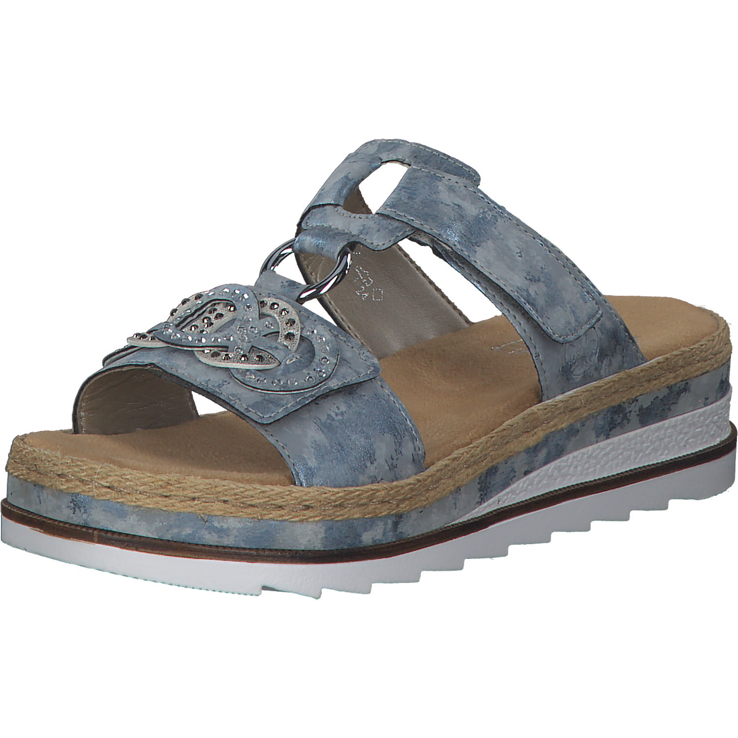 Rieker V7986, Pantoletten & Badeschuhe, Damen, Blau