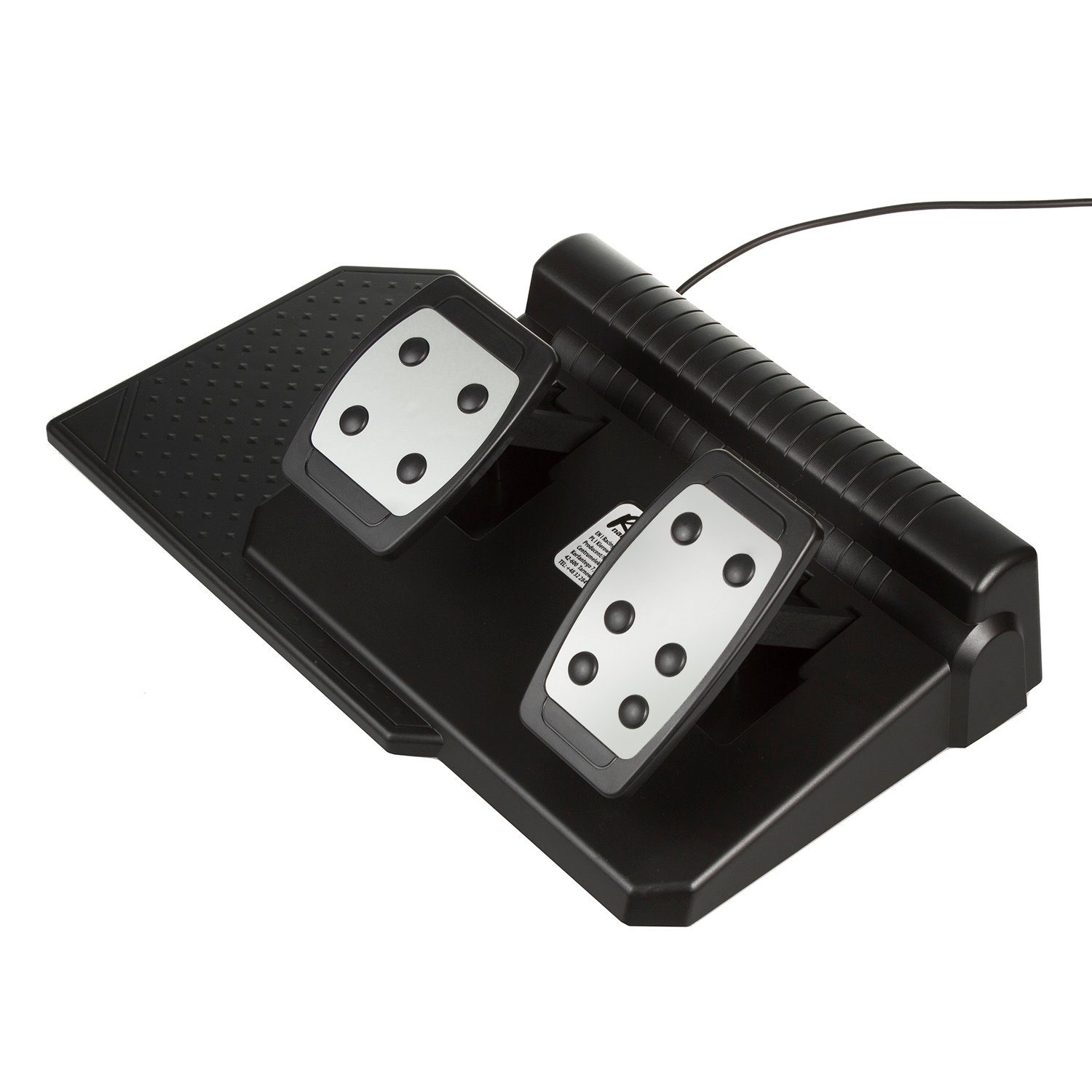 NanoRS RS700 Gaming-Lenkrad (inkl. Handschaltung u. Pedalen, Kompatibilität; Vibrations-Funktion; einstellbare Empfindlichkeit)