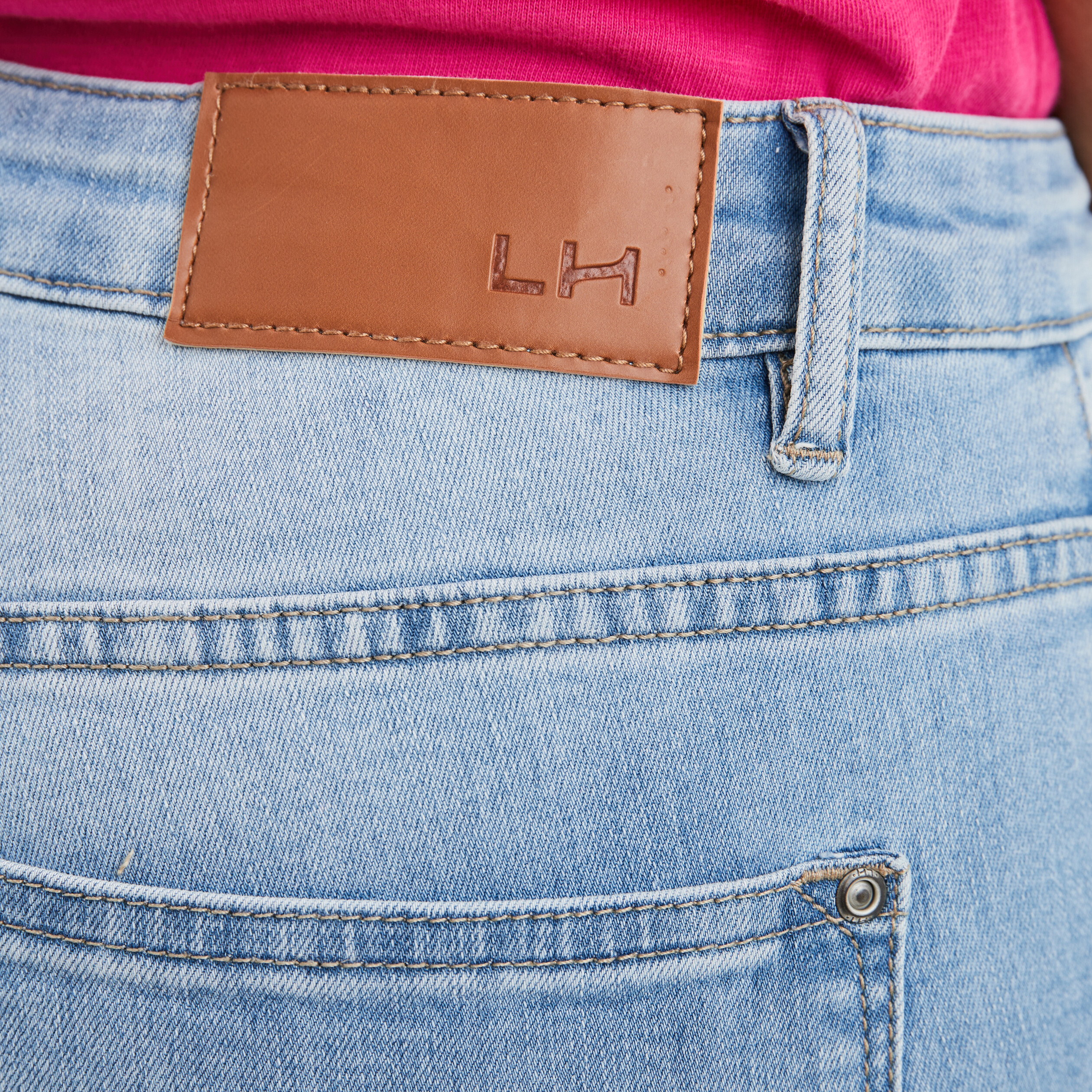Jeans slim taille standard denim double stone femme | La Halle