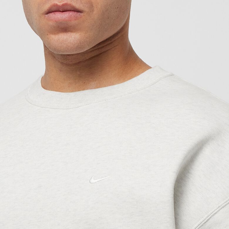 NIKE Solo Swoosh Fleece Crew birch heather/white