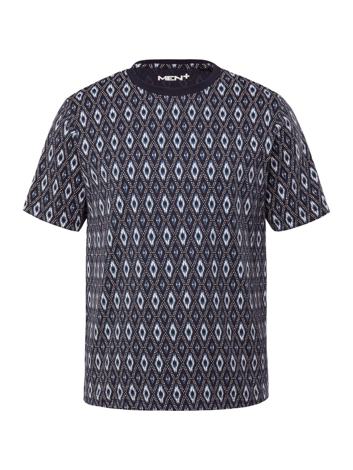 Men Plus Kurzarm T-Shirt in navy blau günstig kaufen