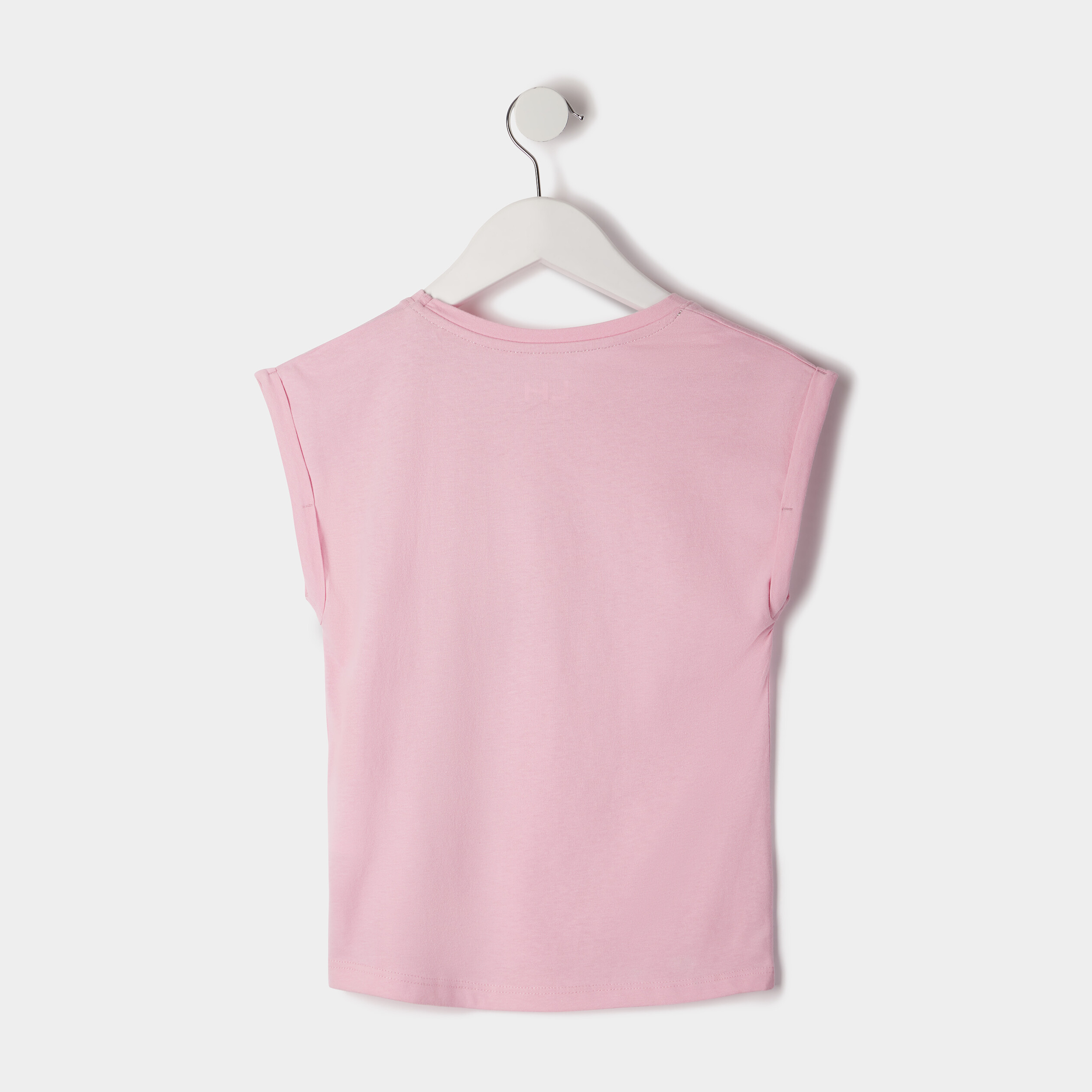 T-shirt à manches courtes rose pastel fille | La Halle