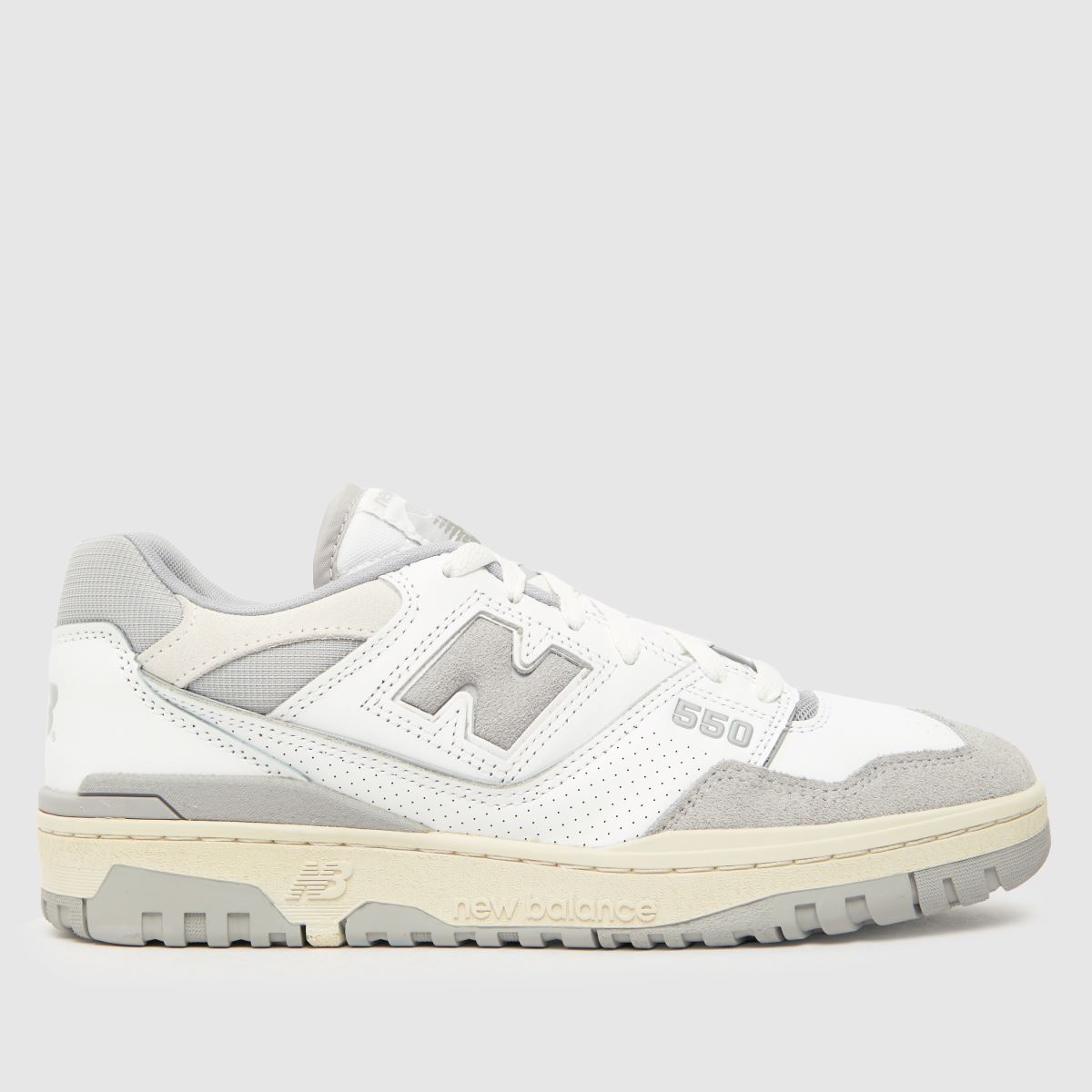 New Balance bb550 träningsskor i vitt och grått