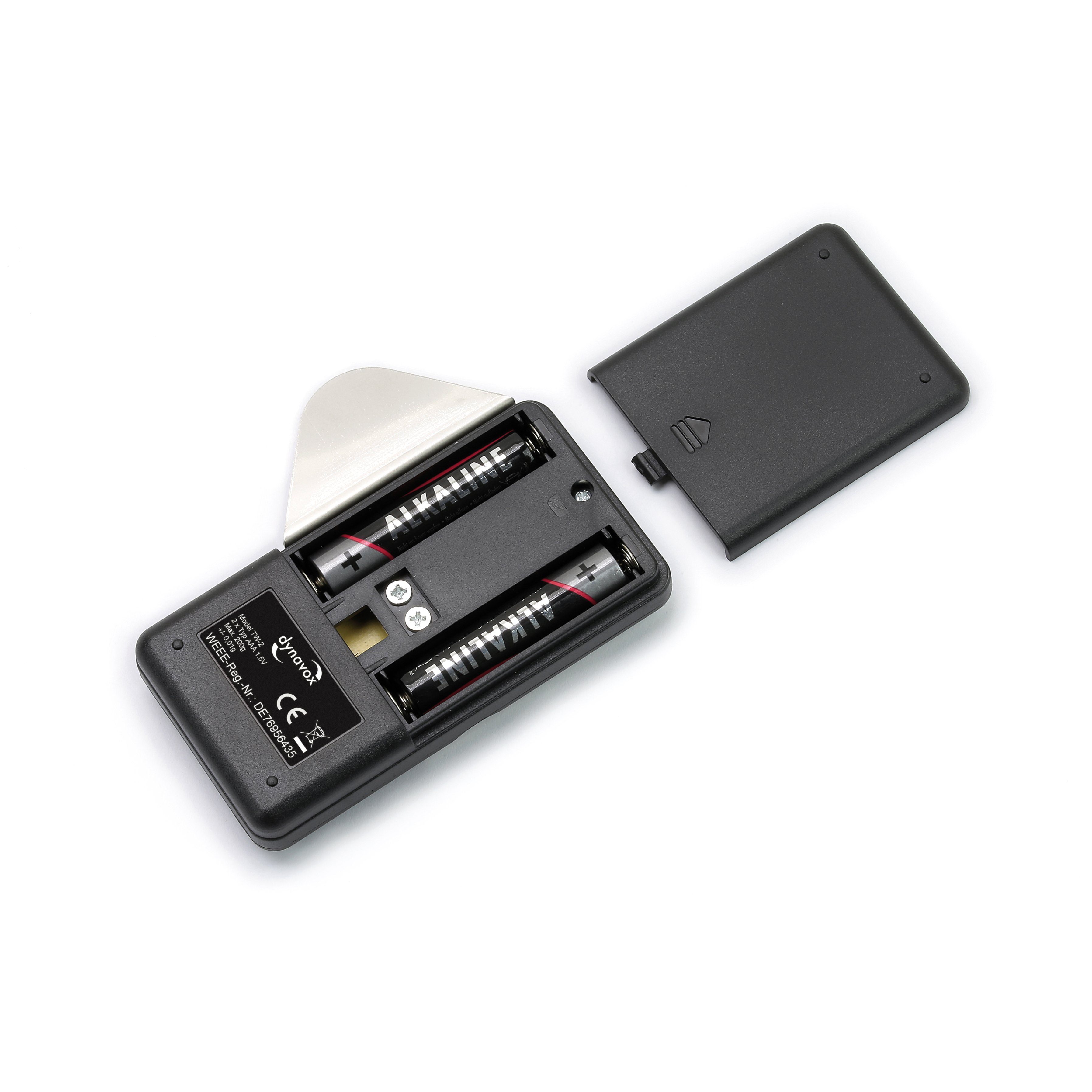 Dynavox Feinwaage TW-2, Digitale Tonarmwaage, Ermittlung der Auflagekraft für Tonabnehmer