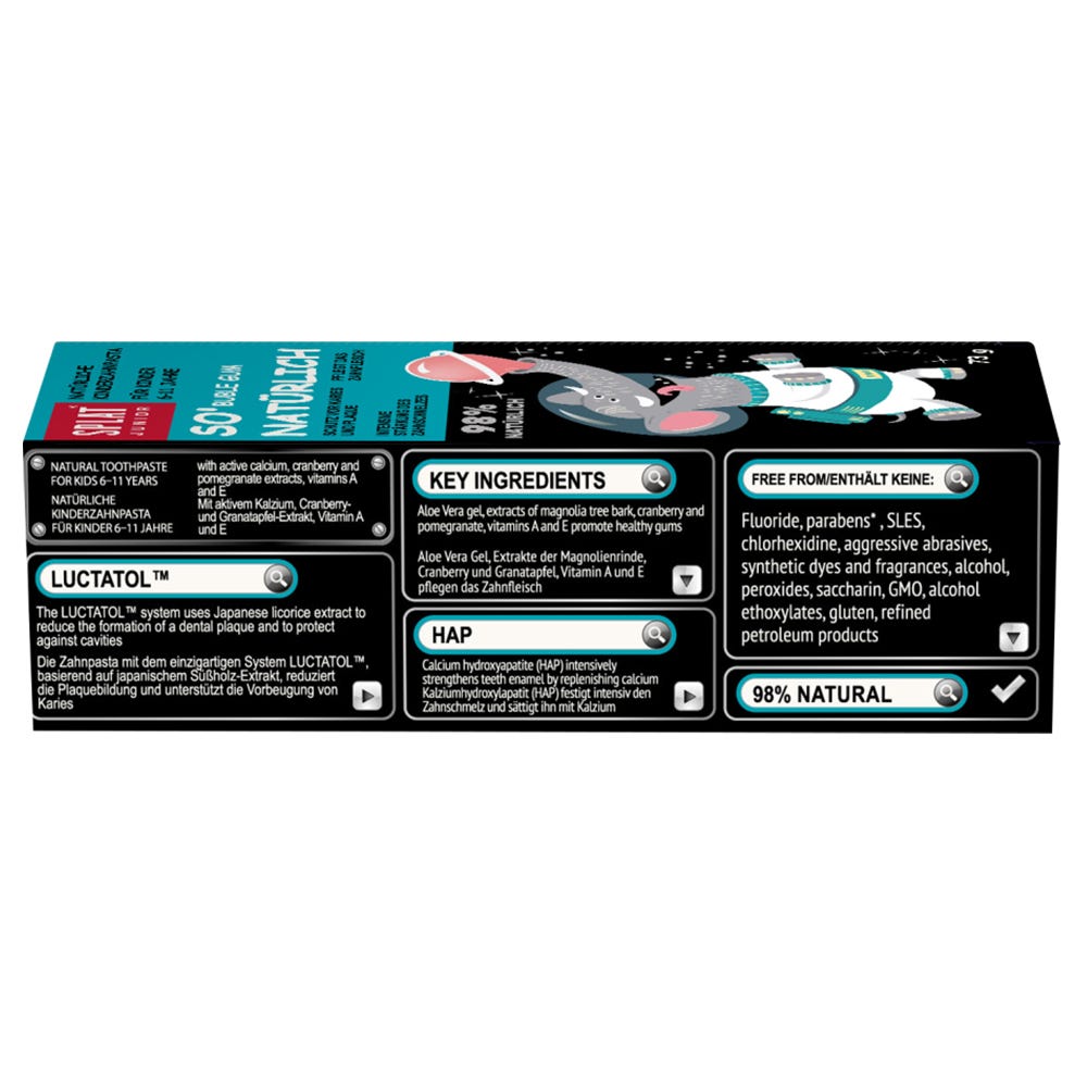 Splat Junior Zahnpasta 6-11 Jahre Bubblegum 73 ml