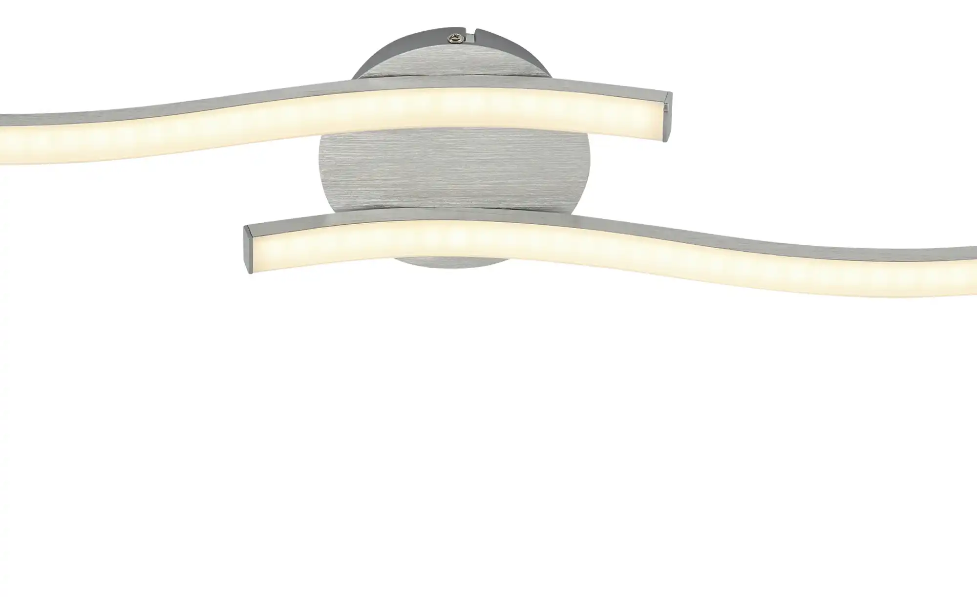 KHG LED-Deckenleuchte, 2-flammig, alufarben