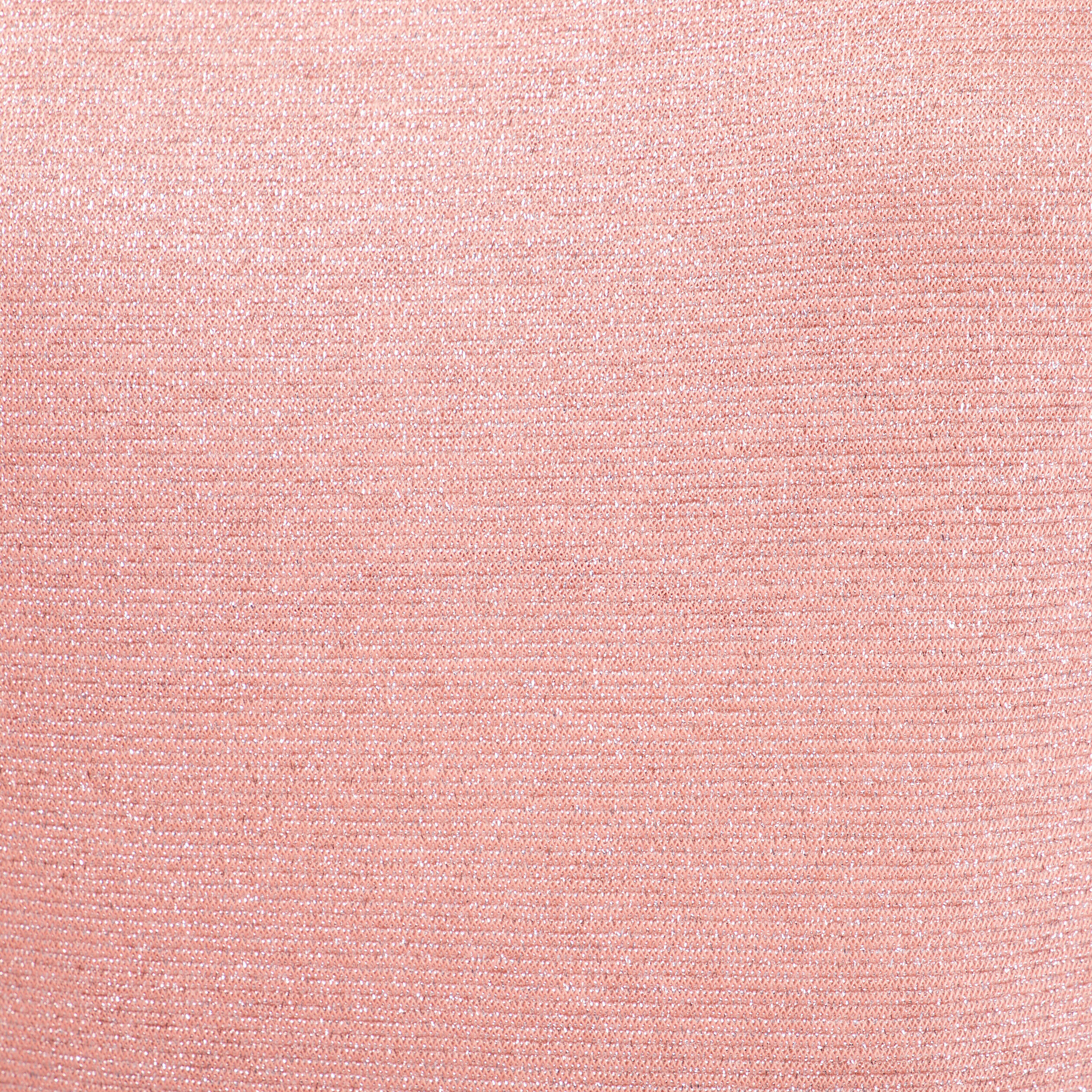 T-shirt fluide fils métallisés rose saumon femme | Cache Cache