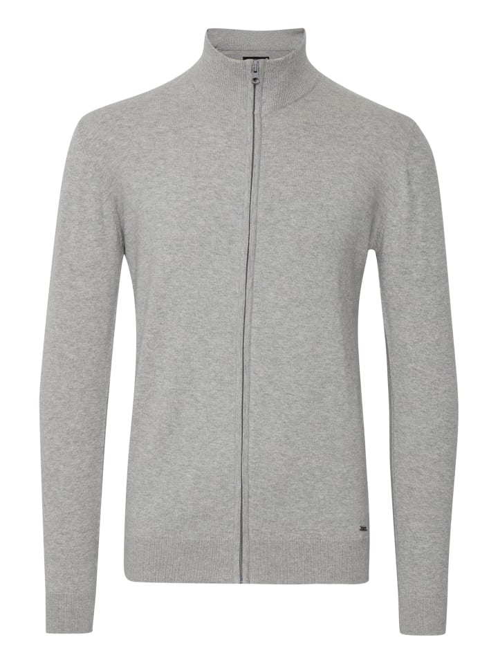 INDICODE Strickjacke IDBadi 35543MM Feinstrick Jacke in Grau günstig kaufen