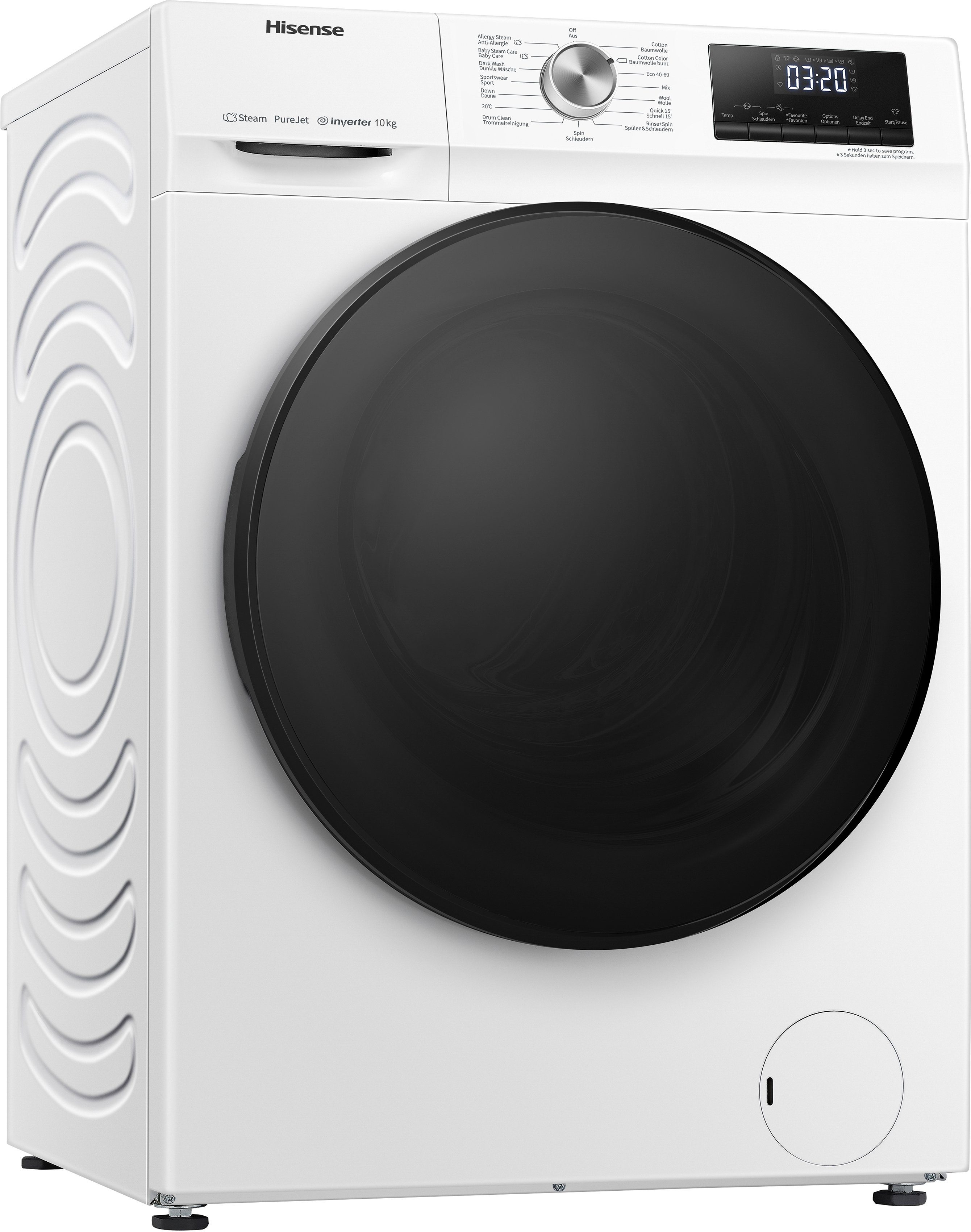 Hisense Waschmaschine WFQA1014EVJM WFQA1014EVJM, 10 kg, 1400 U/min